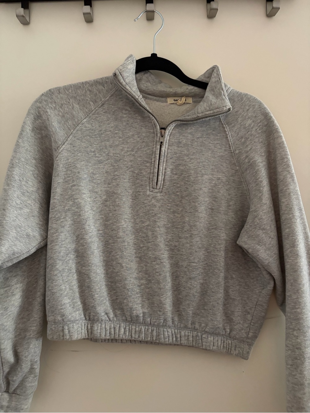 Gray Half-Zip Women’s Sweater